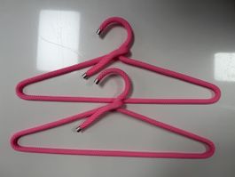 10x Peppermint Rope Hanger Design-Kleiderbügel – Rosa