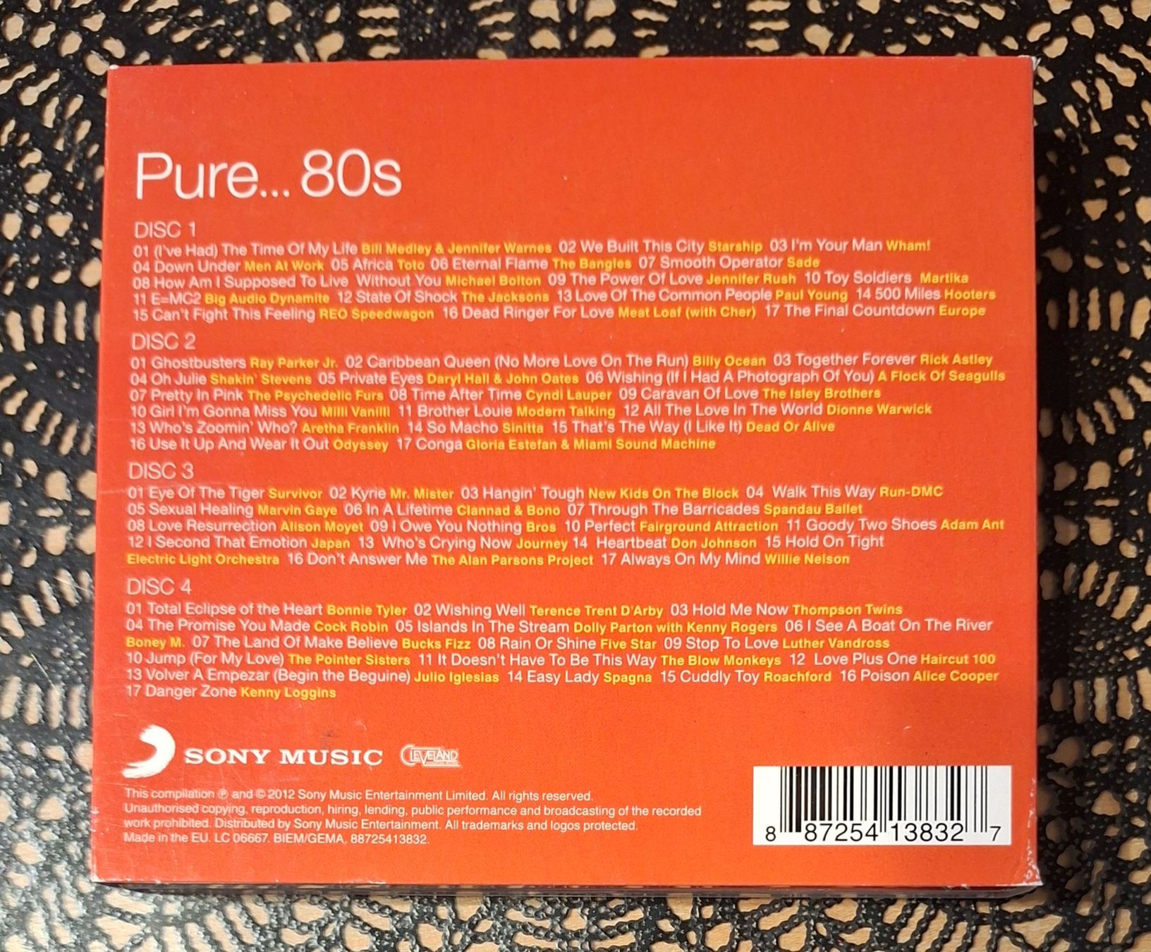 CD: Pure ... - 80's, 4CD's Greatest Pop Hits Sampler Album 2012 – Usato da Schönenberg TG venduto da Gregolino76 1