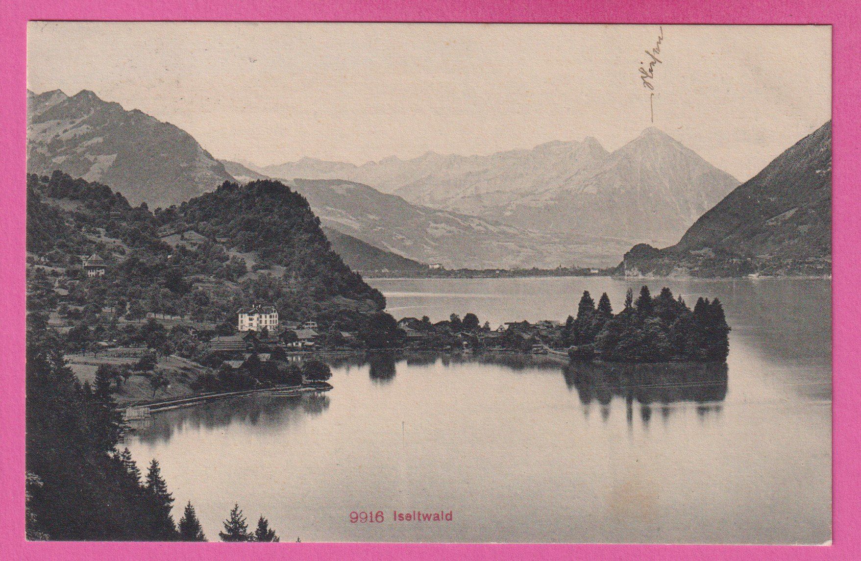 Cartoline postali: Iseltwald gel 1910 – Usato da Einsiedeln venduto da dillie