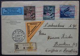 1. Postflug Vaduz-St.Gallen 31.VIII.1930, Kat. ca. 160.00
