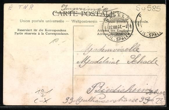 Cartoline postali: Basel, Blick auf die Wettsteinbrücke in – Usato da Berlin venduto da bartko-reher 1