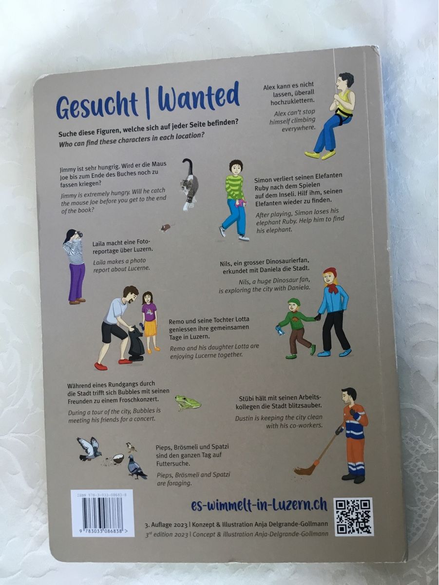 Libri: Kinder Wimmelbuch mit 12 doppelseitigen Ansichten von Luzern – Usato da St. Gallen venduto da chamilla 1