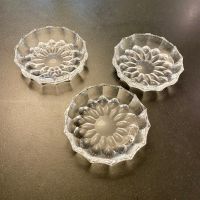 6 Kristall Schalen, Vintage Design, Durchmesser 11cm