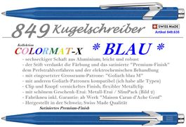 849.635 Colormat-X * BLAU ** 849 CDA * Goliath Blau M + Etui