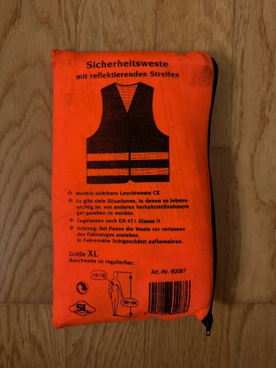 Gilet & Giacche: Sicherheitsveste mit reflektierenden Streifen XL – Usato da Basel venduto da Pacco09