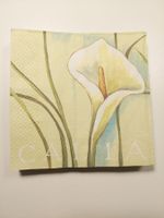 Neu! Serviette 19Stück, Kelchblumen-Motiv, Twint:Ja