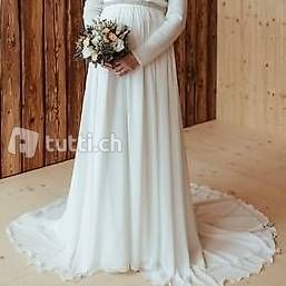 Hochzeitsrock (Hochzeitskleid / Umstand) mit Glitzergürtel