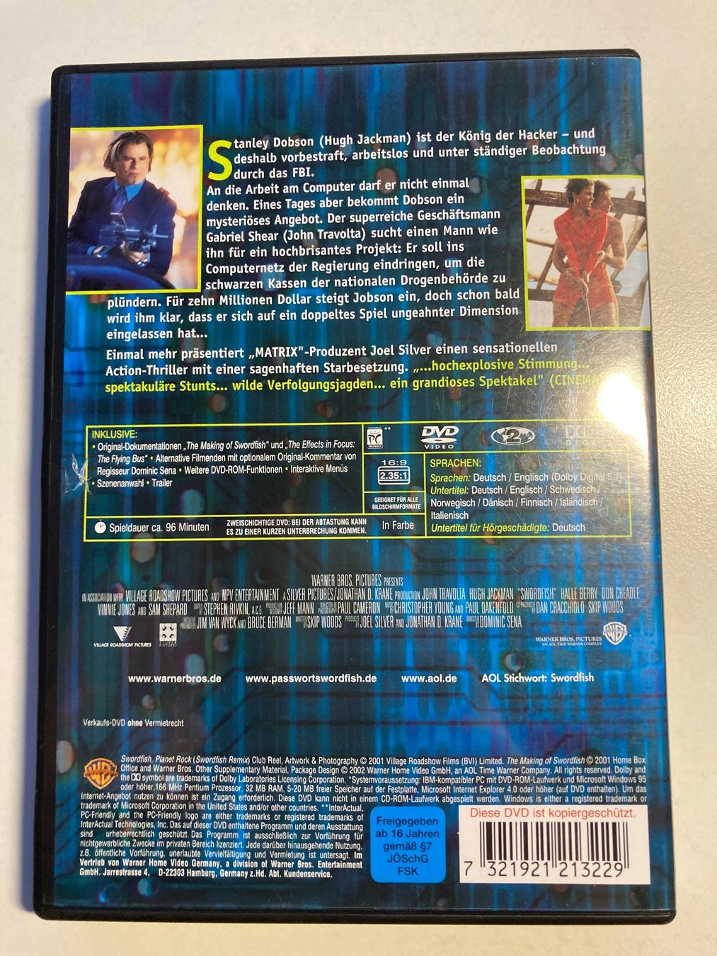 Tutti i DVDs: Passwort Swordfish – Usato da Burgdorf venduto da Andre990 1