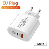 Weiss Schnell Ladegerät USB-A und 2x USB-C, 40 Watt,