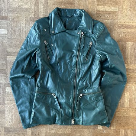 Cigno Nero asymmetrical Leather Jacket