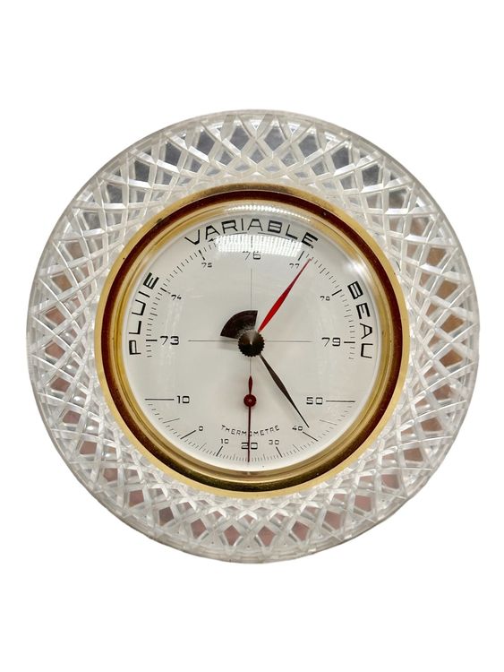 Thermomètre Baromètre sur socle sculpté (1) - Art déco