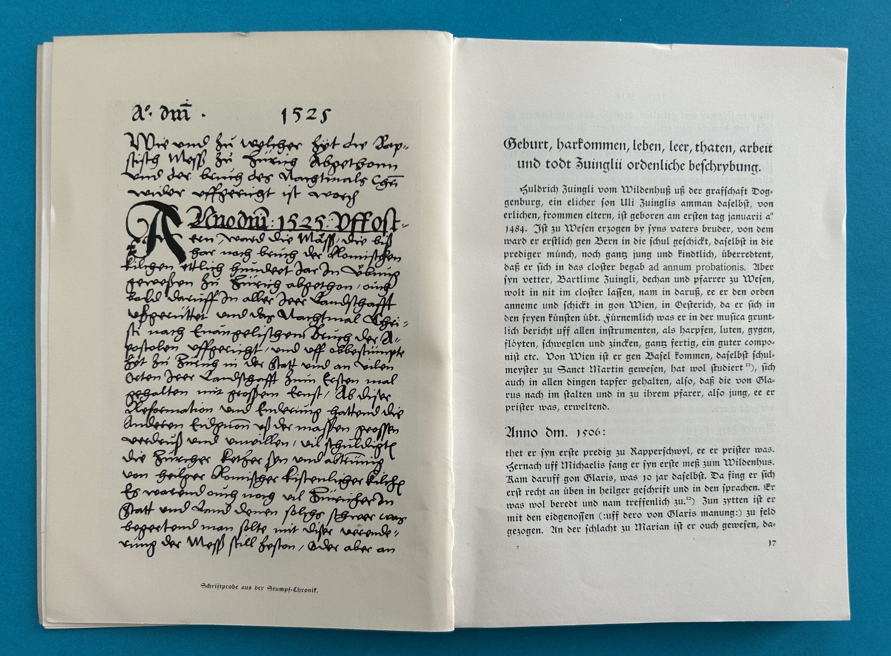 Libri: J.STUMPF: CHRONICA ZWINGLI – Usato da Zürich venduto da Domus09 3