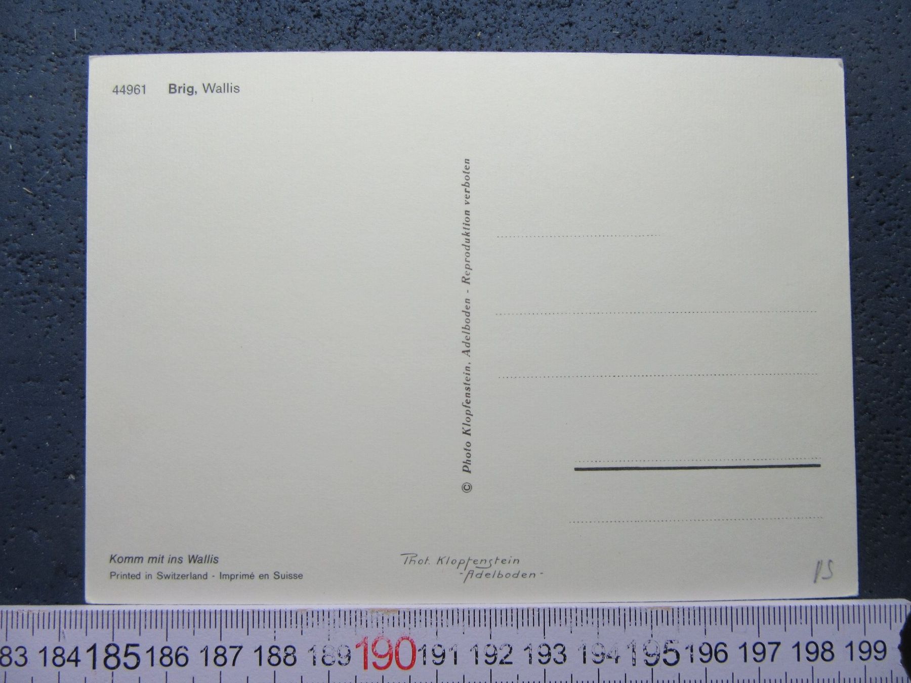 Cartoline postali: BRIG WALLIS AK VS – Usato da Ettingen venduto da Hausi4711 1