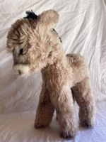 Steiff Esel Plüschtier beige mit Knopf im Ohr gebraucht