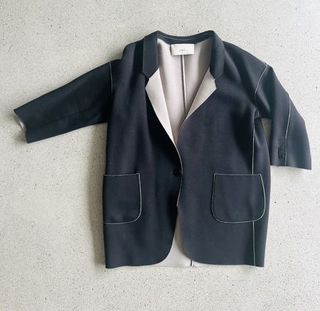 Blazer schwarz, beige, passt Gr 38-42
