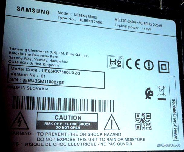 2 TV Samsung Curved Smart TV UE65KS7800UXZG/Sony KD-75XG8096 (Gebraucht ...