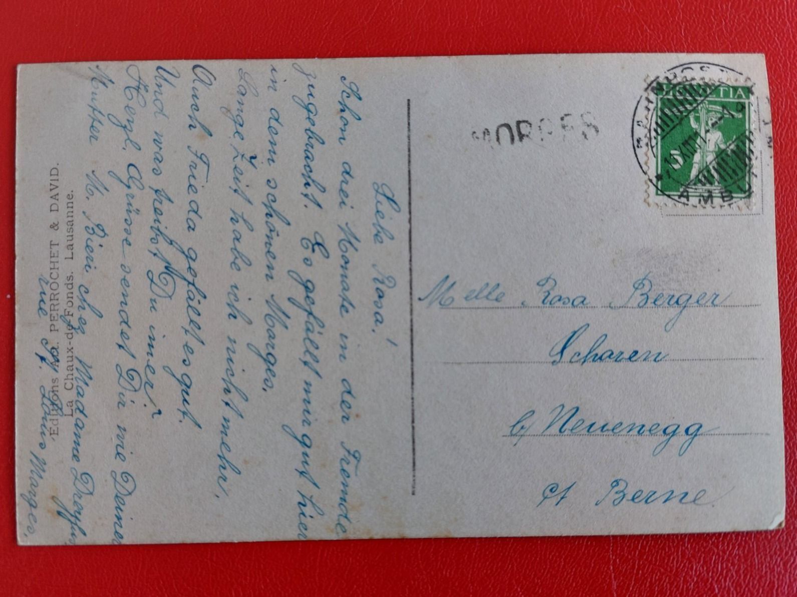 Cartoline postali: Morges - La Baie 1911 – Usato da St-Légier-Chiésaz venduto da Theo006 1