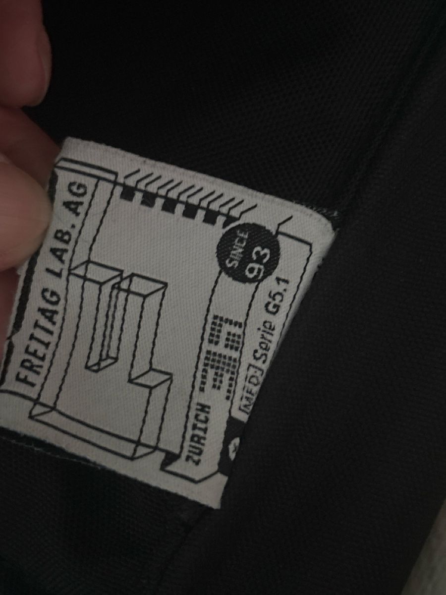 Freitag Sacs à dos: Freitag Tasche blau weiss gebraucht – D'occasion à langenthal par rundholz7 6