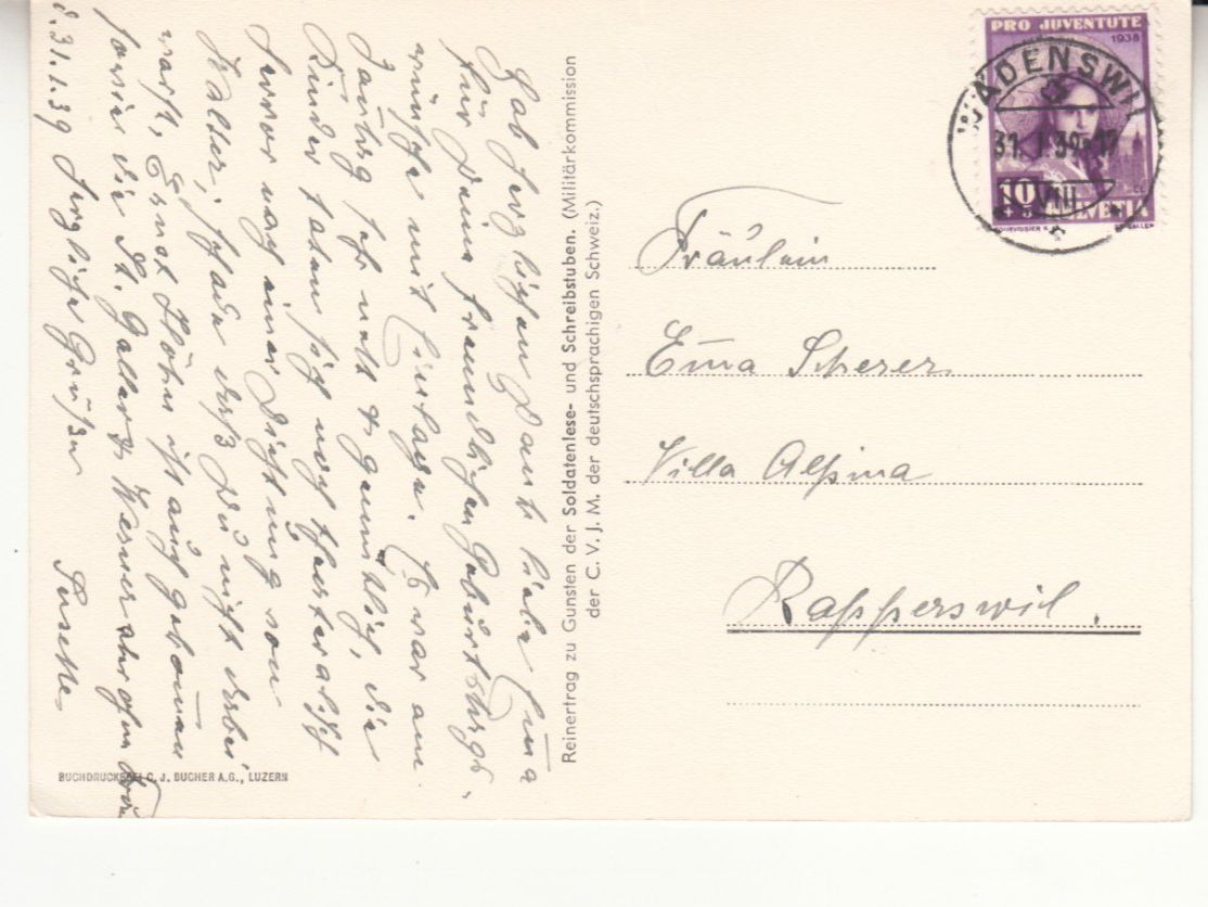 Cartoline postali: Tessiner Haus 1939 – Usato da Bürglen TG venduto da StampGraf 1