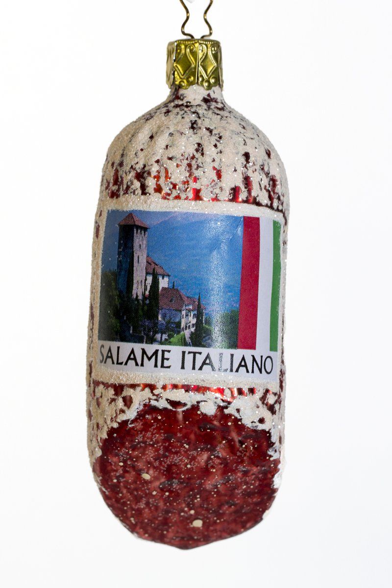 Tutte le decorazioni: Weihnachtskugel - Glasornament "Salami" – Nuovo e nell'imballaggio originale da Dottikon venduto da Network01