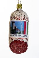 Weihnachtskugel - Glasornament "Salami"