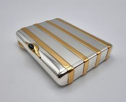 Exquisites Zigarettenetui aus 800 Silber, Paris um 1840