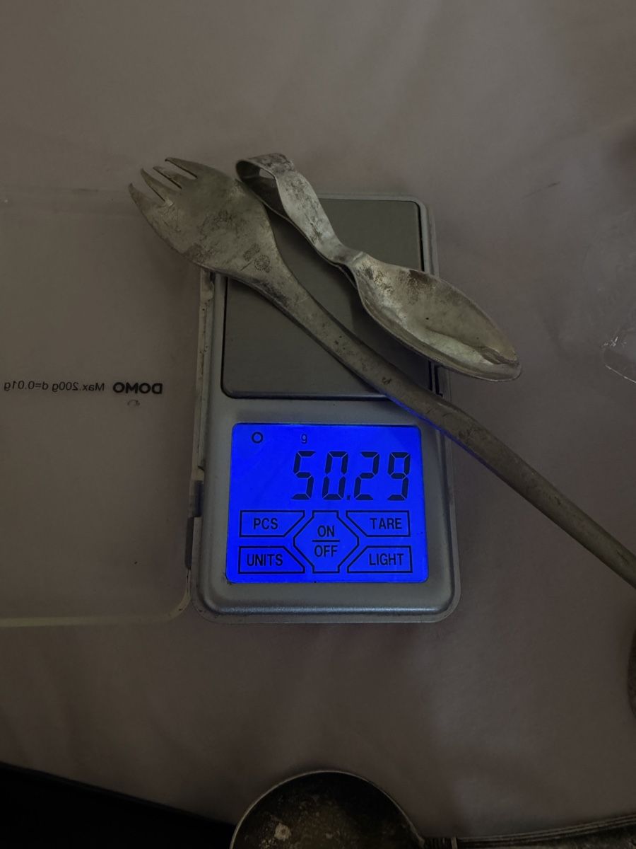 Set di posate: Fourchette et cuillère en argent 900  – Usato da Onex venduto da mou_x2gr