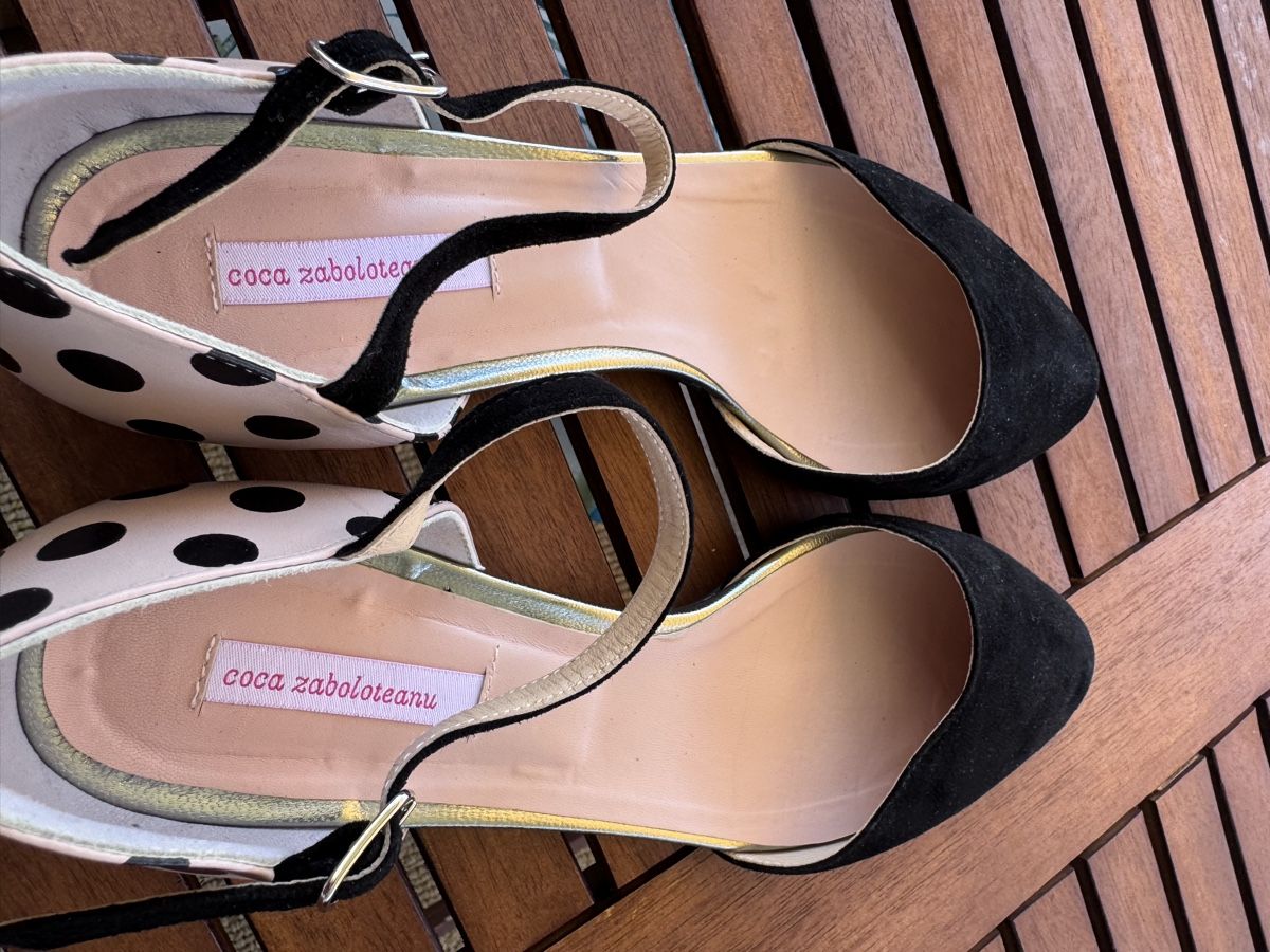 Scarpe da donna: Ballerinas with ankle strap polka dot size 39 used – Usato da Zürich venduto da lui_ns5h 4