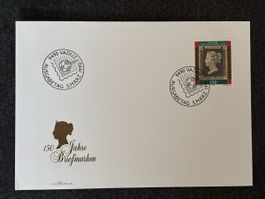 Lettre Premier Jour 150 ans des timbres-poste 1990