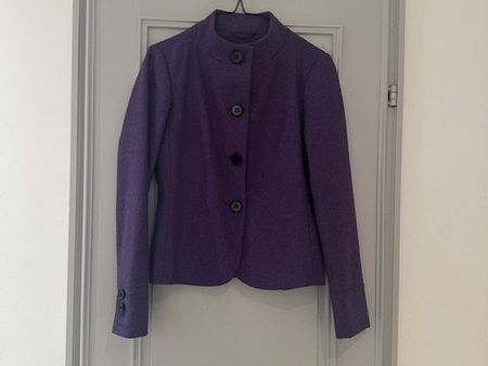 Toller Blazer, 100% Labswool, lila, Gr 36
