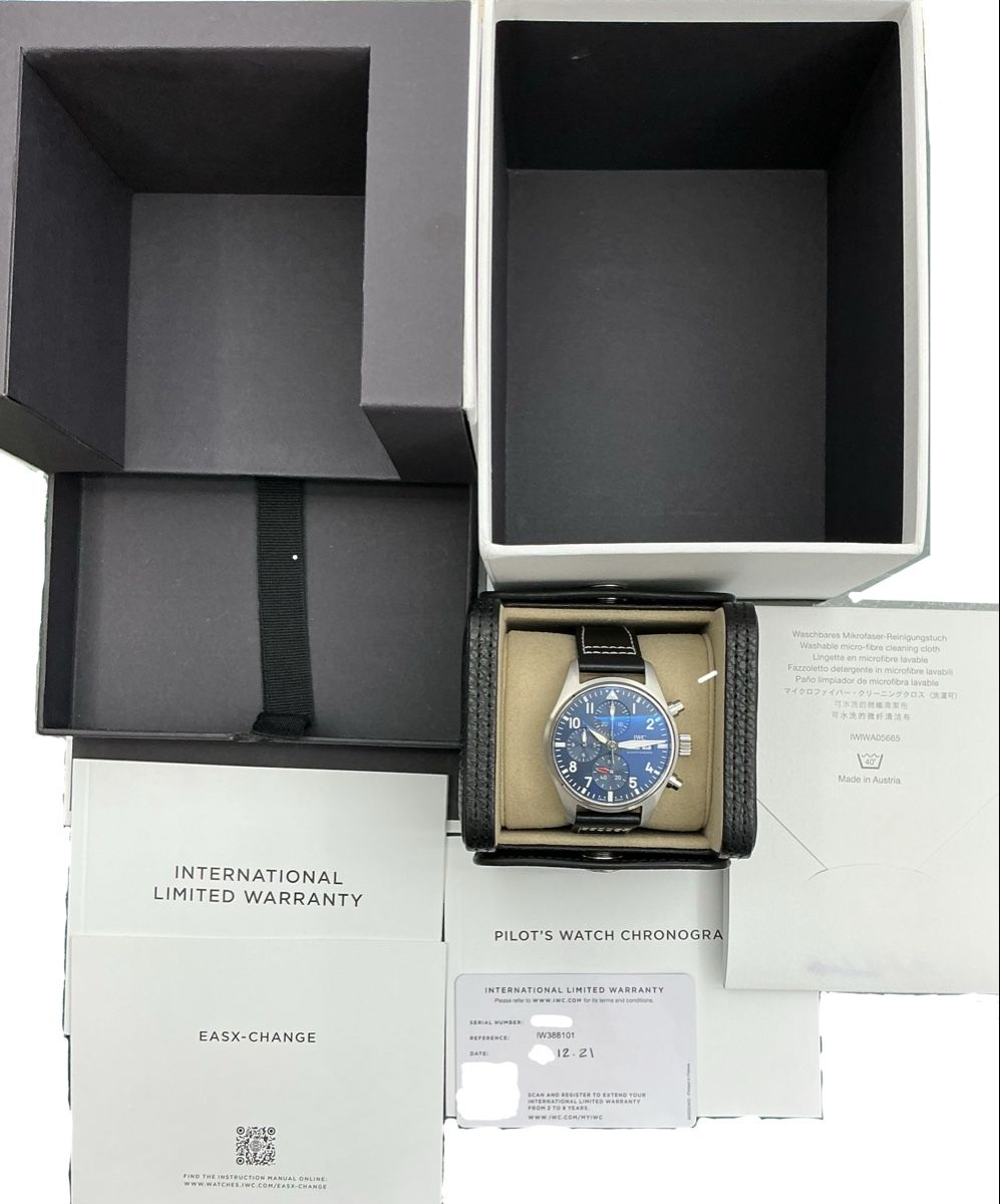 IWC Uhren: IWC Pilot Chronograph 41 12/21 Full Set IW388101 – Gebraucht aus Zürich von watchdealer-24 8