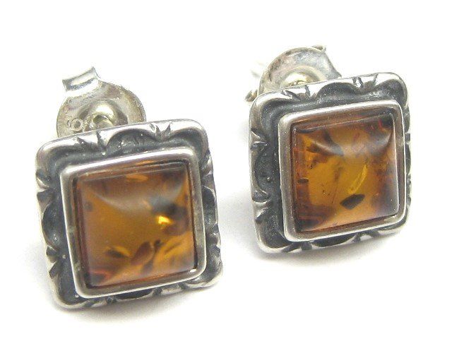 Ohrringe & -stecker: Ohrringe Ohrstecker Silber 925 Bernstein – Gebraucht aus Ermatingen von Decovin