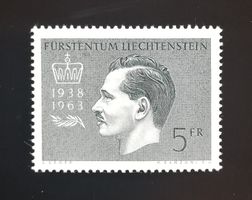 Liechtenstein Regierungsjubiläum des Fürsten 1963, postfr.**