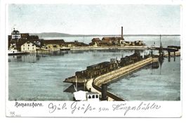 Romanshorn (TG) Hafen - Fähre mit Bahnwagons-Verlad - 1906
