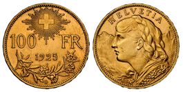 Schweiz 1925 100 Franken NGC MS 63
