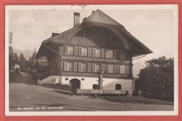 Aeschi - Berner Haus an der Dorfstrasse - Fotokarte 1932