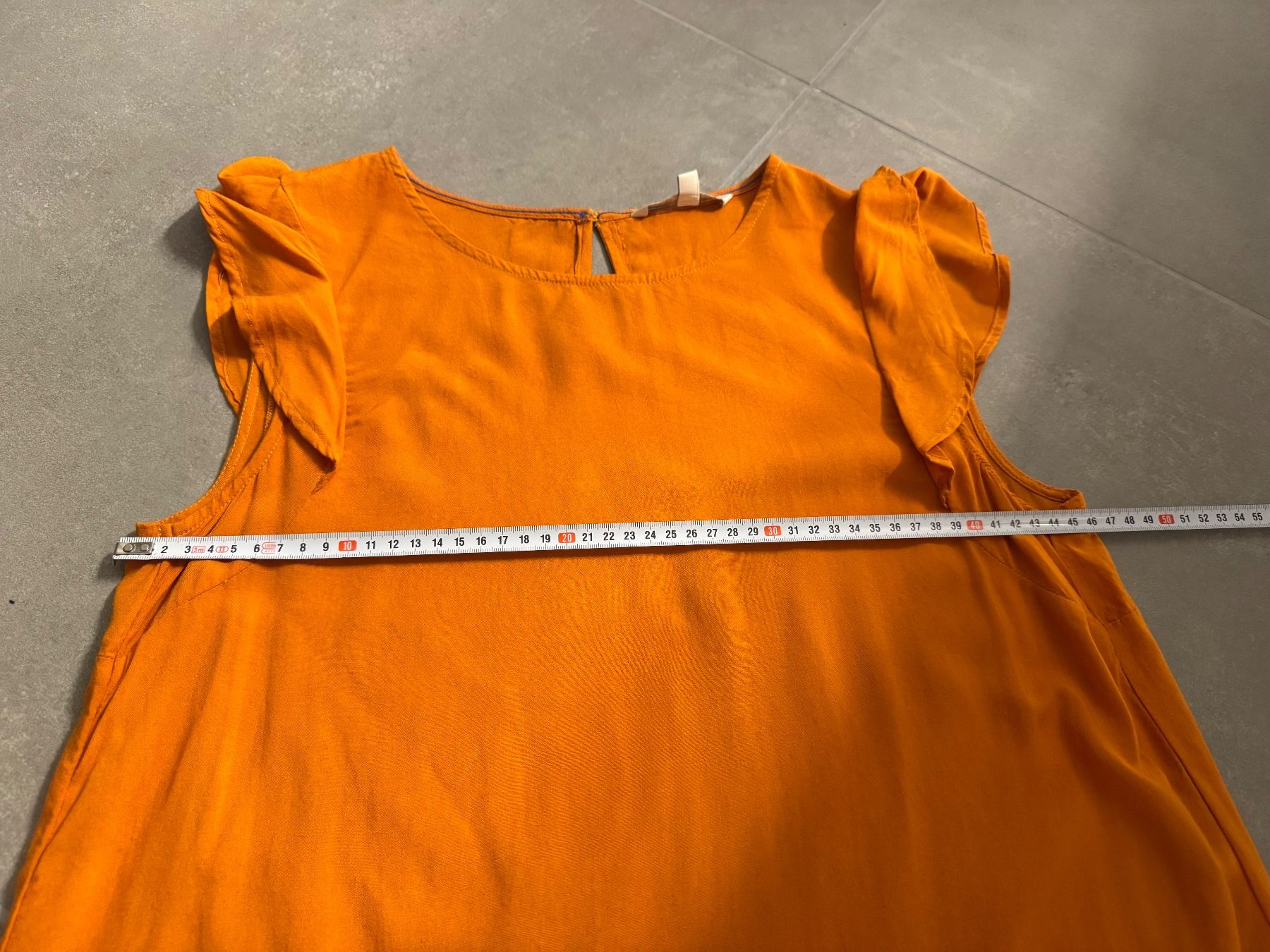 Tom Tailor Blusen: Tom Tailor Bluse in Orange mit Volants, Gr. S – Gebraucht aus Frick von Cirilla 9