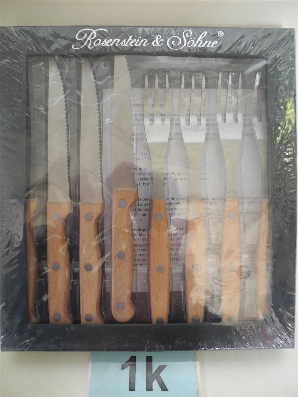 Coltelli da cucina: Steakmesser mit Holzgriff, Nr. 1k – Nuovo e nell'imballaggio originale da Kottwil venduto da Crazyrolf