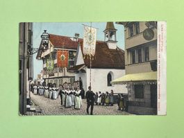 Appenzell, Prozession bei der Abtskapelle - 1908