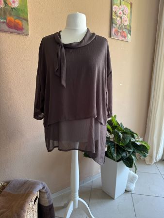 Sommerliche Niederberger super-leichte Bluse braun