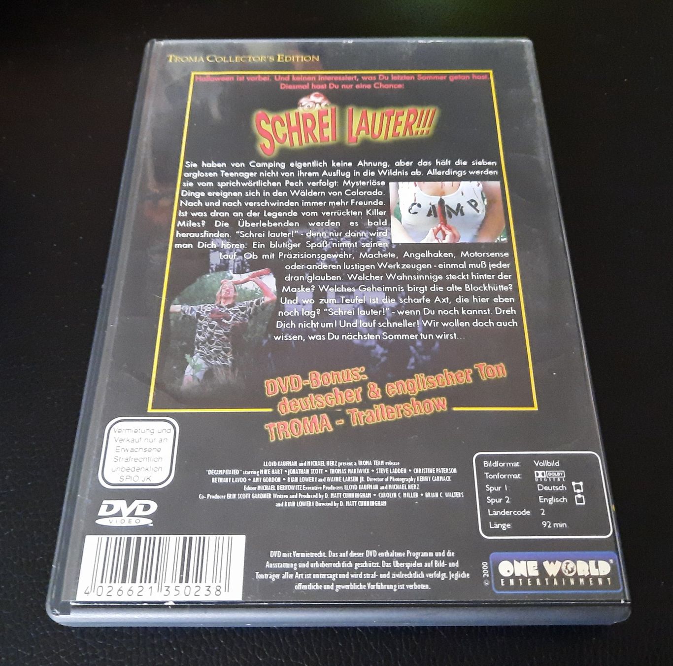 Tutti i DVDs: Schrei lauter uncut – Usato da Dietwil venduto da Vrilodin 1