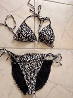 Bikini Animalprint schwarz/weiss neuwertig, Gr. M