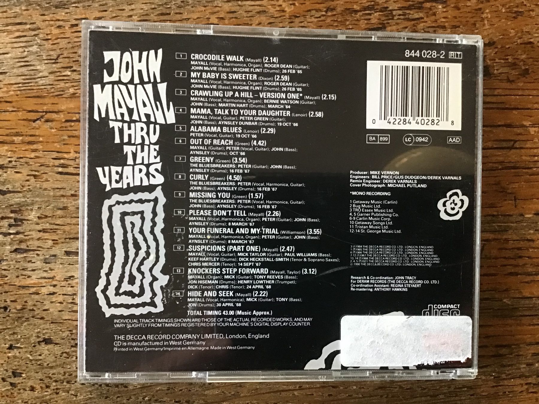 CDs: CD John Mayall – D'occasion à Fully par Ruby97 2