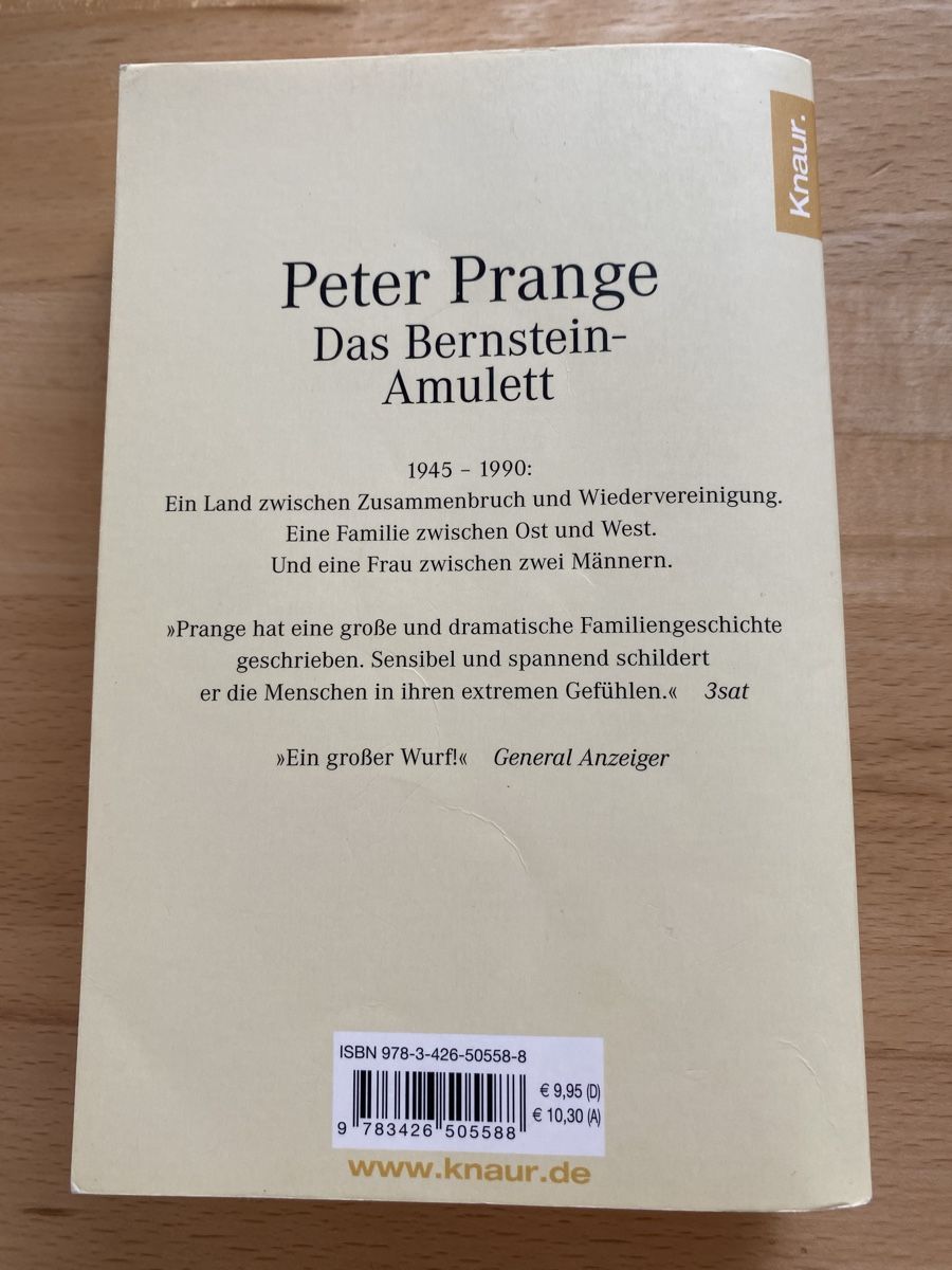 Libri: Das Bernstein-Amulett - Peter Prange – Usato da Schwarzenburg venduto da Michellu 1