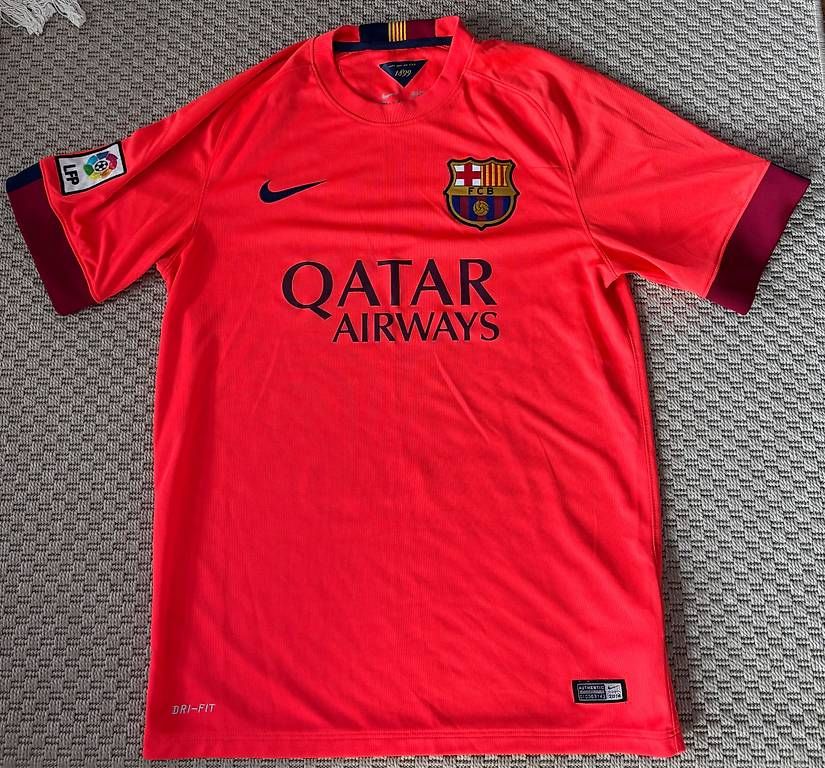 FC Barcelona Canottiere & Pantaloni: Nike Barça 2014 Gr.M – Usato da Glattpark(Opfikon) venduto da N.Naumkin