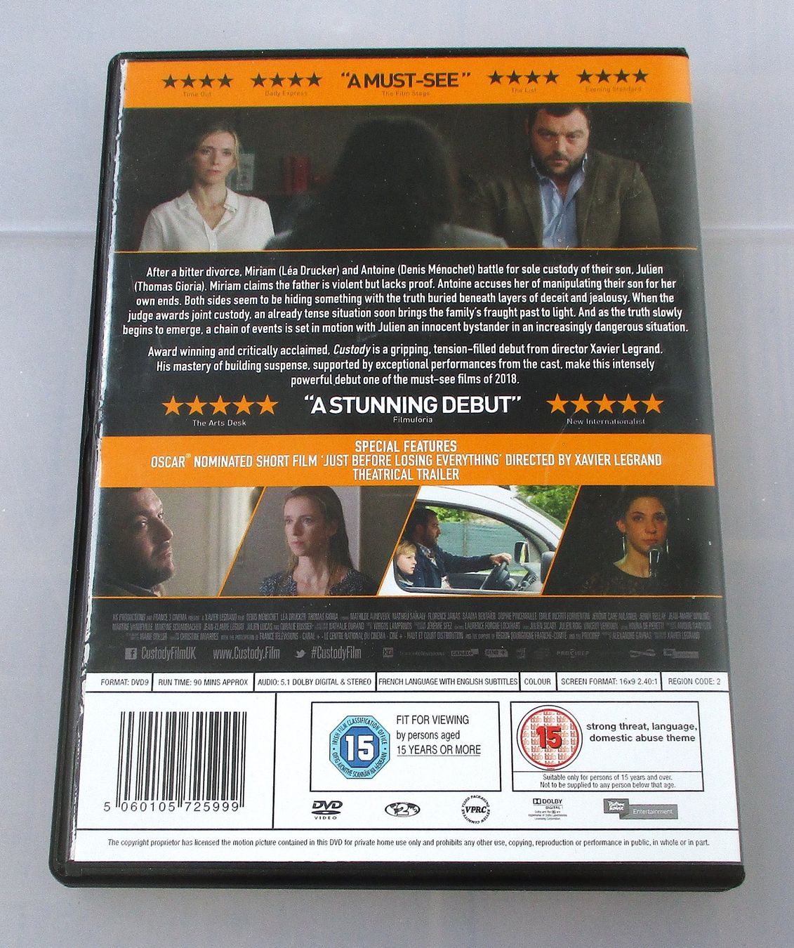 Tous les DVDs: CUSTODY - Xavier Legrand – D'occasion à Wattwil par Muriel10 1