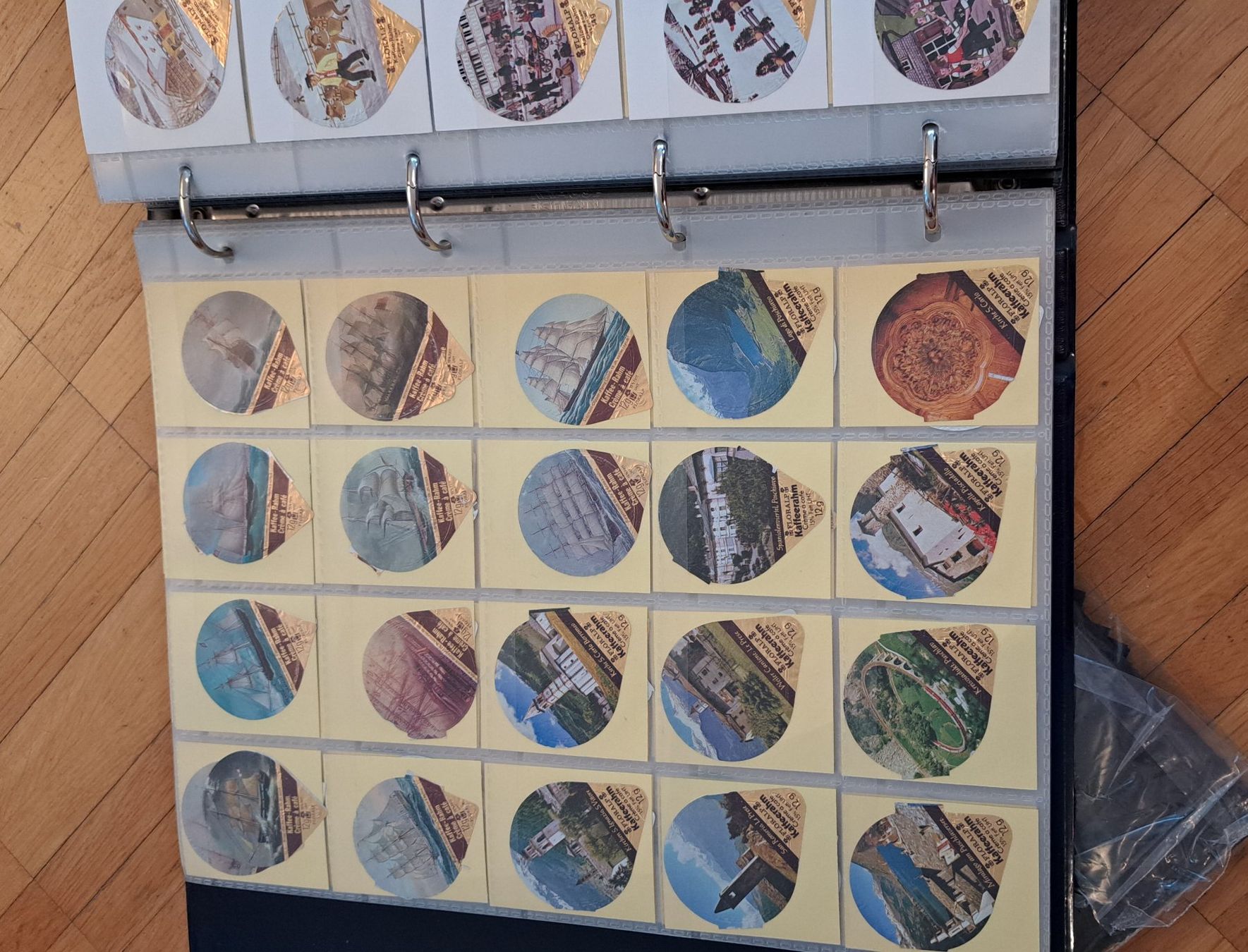 Emmi Coperchi dei cremini per caffè: Kaffeerahm-Deckel Sammlung – Usato da Rothenburg venduto da Nickbeni 1