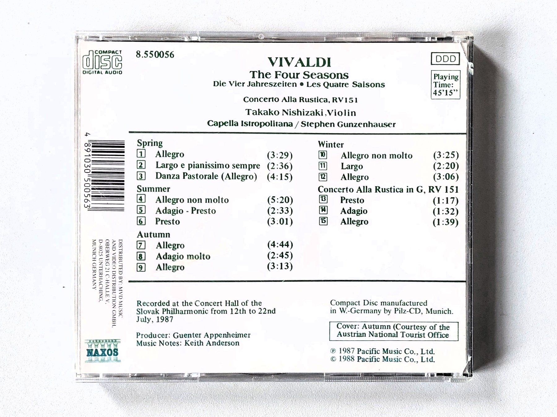 CDs: Vivaldi - Die Vier Jahreszeiten – Gebraucht aus Rickenbach ZH von Pabag 1
