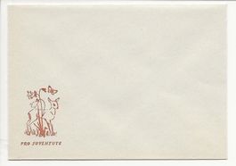 1950 Nr. 46 Pro Juventute Briefli Briefchen Reh Blumen