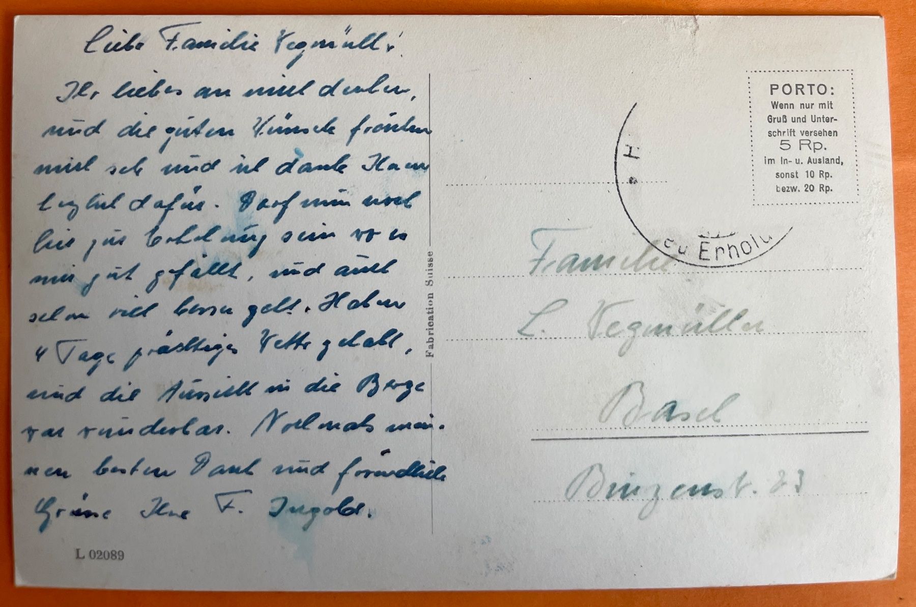 Cartoline postali: AK:  HALTENEGG ob THUN – Usato da Lutry venduto da Ediego 1